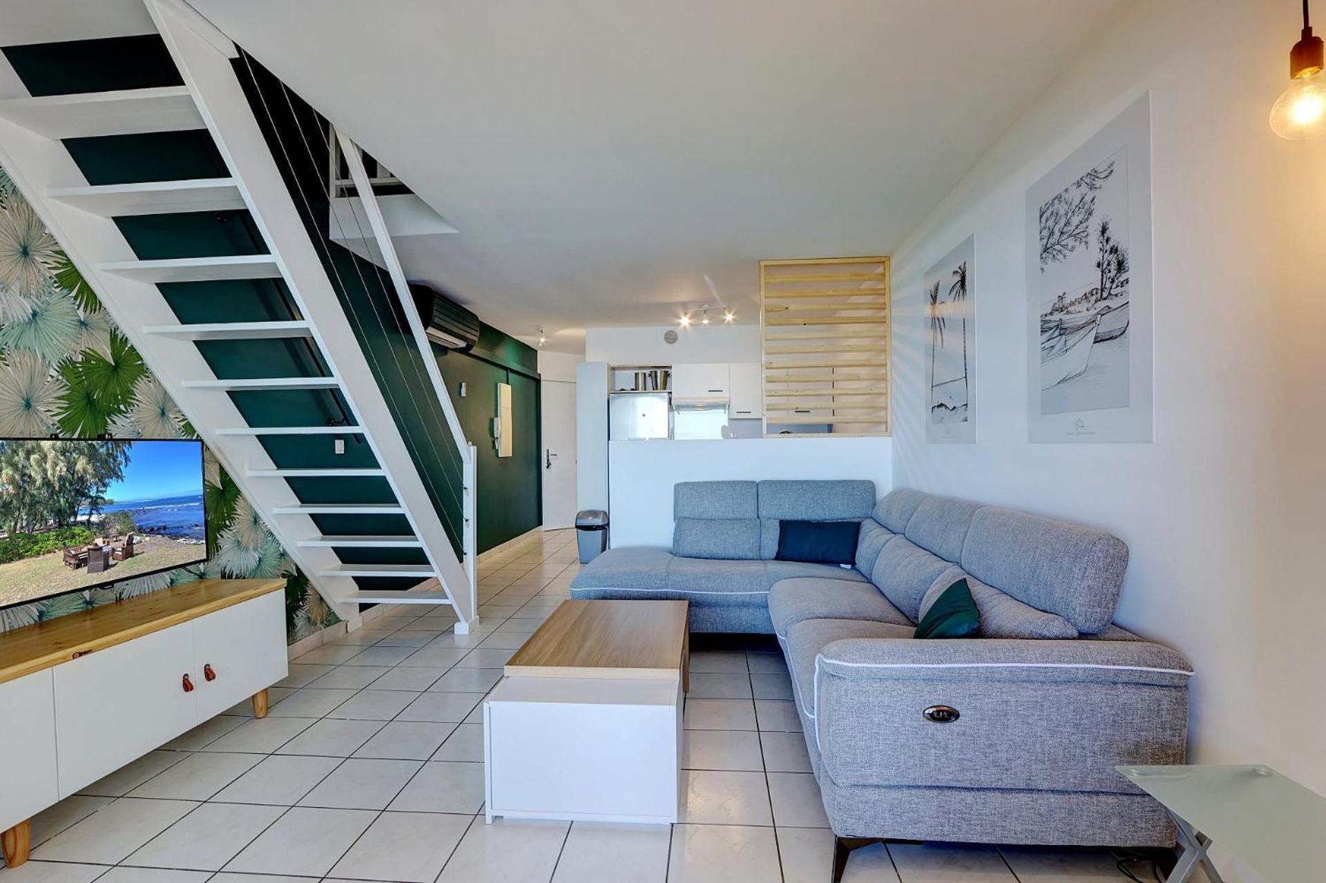 Plein La Vue - T4 Saint Leu 1Ere Ligne Pieds Dans L'Eau Apartment Exterior photo