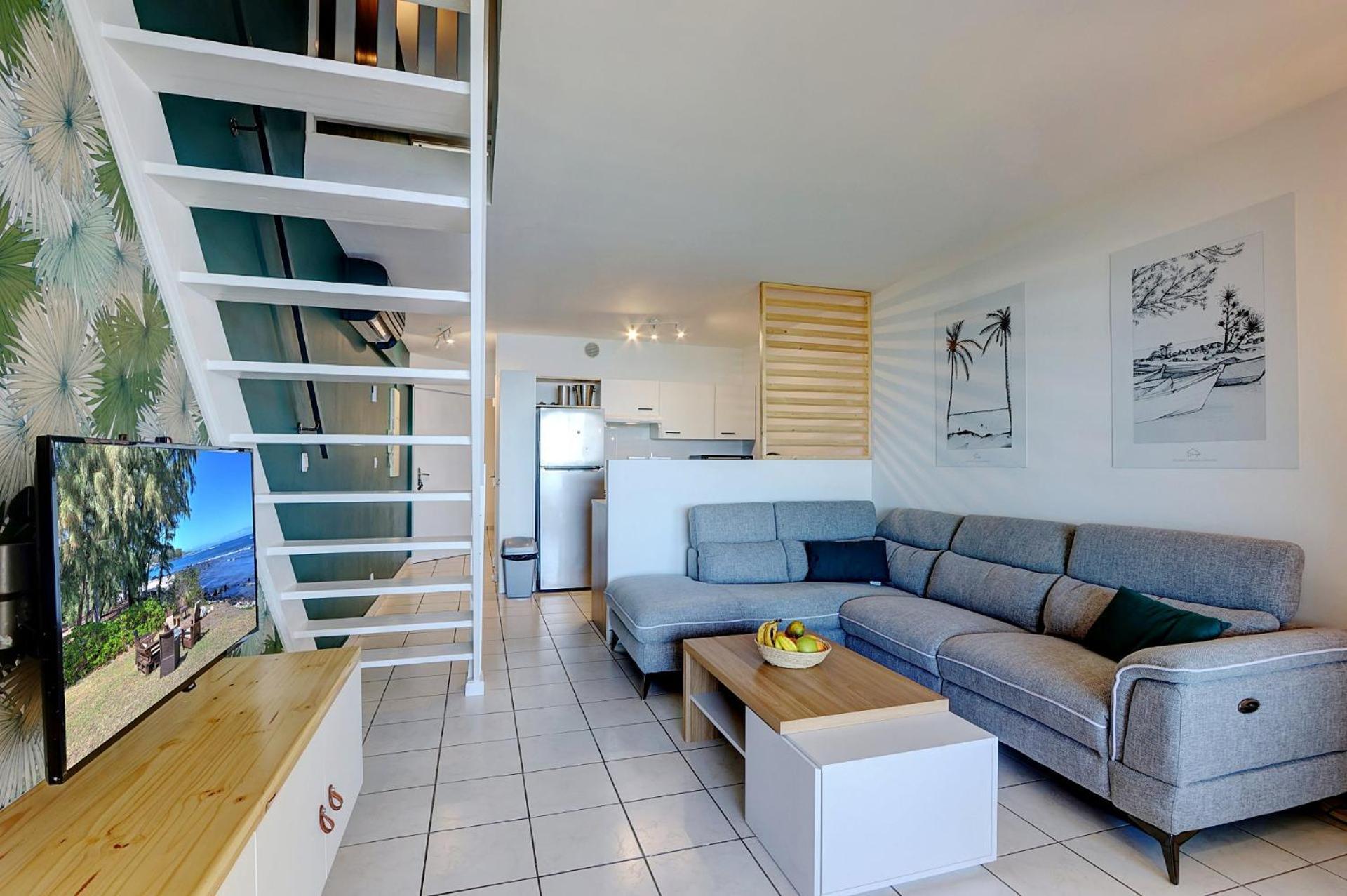 Plein La Vue - T4 Saint Leu 1Ere Ligne Pieds Dans L'Eau Apartment Exterior photo